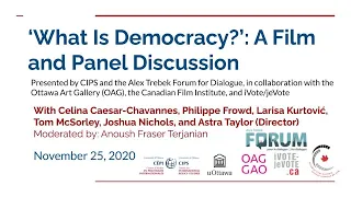 ‘What Is Democracy?’: A Film and Panel Discussion