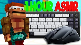 [1 HOUR] Custom Keyboard & Mouse Sounds ASMR Minecraft Gameplay!