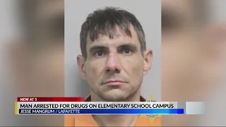 Man arrested for drugs on elementary school campus