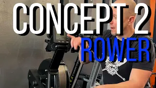 Introduction to the concept 2 rowing machine - cardio options - exercises for overweight individuals