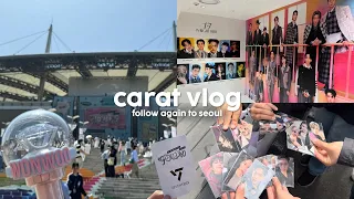 carat vlog💎 | follow again to seoul 🇰🇷, seventeen comeback & lucky draws