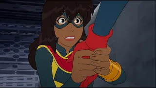 Ms Marvel Kamala Khan meets Captain Marvel Carol Danvers - Marvel Rising Secret Warriors