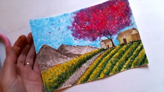 Pointillism Postcard inspired by Georges Seurat - Creative Sessions: for Kids & Adults #6