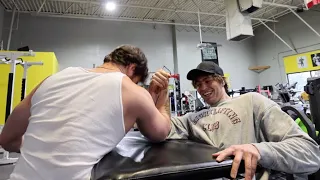 Arm Wrestling Shenanigans + Push Day W/ David Laid & The Twins