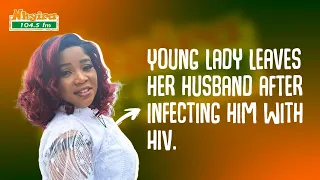 Young lady leaves her husband after infecting him with H!V.