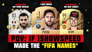 POV: IF IShowSpeed Made The FIFA Player Names! 💀😂
