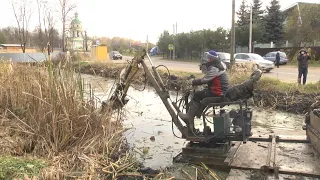 В ГРЕБНЕВО НАЧАЛАСЬ ОЧИСТКА ПРУДА