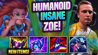 HUMANOID IS INSANE WITH ZOE! -  FNC Humanoid Plays Zoe MID vs Twisted Fate! | Preseason 2022