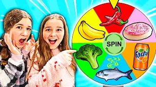 SPIN The WHEEL & EATING Whatever COLORED FOOD It Lands On!! | JKREW