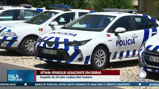 Vítima persegue assaltante em Oeiras