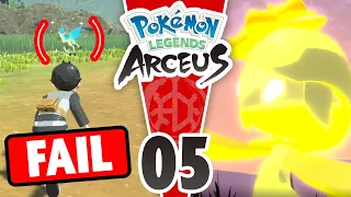 I FAILED a SHINY?! OH NO! Pokemon Legends Arceus Let's Play Ep05