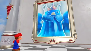 What happens when Mario enters the Penguin Painting in Super Mario Odyssey?