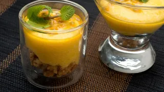 Receta de vasitos de mango y fruta de la pasión - Eva Arguiñano