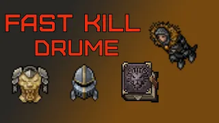Tibia - Easy and lazy Drume ED solo kill | a dostep guide to a profit boss.