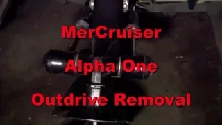 MerCruiser Outdrive Removal and installation tips.