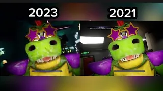 FNAF Security Breach Montgomery Gator Jumpscare Graphics Comparison on PS4 Update 1.15