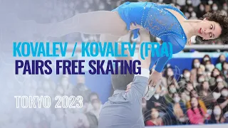 KOVALEV / KOVALEV (FRA) | Pairs Free Skating | Tokyo 2023 | #WTTFigure