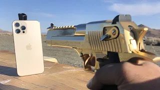 iPhone 12 Pro Max vs 50Cal Desert Eagle