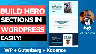 How to Build Beautiful Hero or Featured Sections in WordPress (Gutenberg + Kadence Tutorial)
