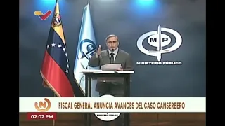 Fiscal Tarek William Saab sobre caso Canserbero, rueda de prensa, 2 febrero 2024