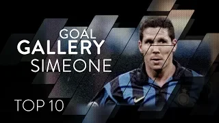 DIEGO SIMEONE | INTER TOP 10 GOALS | Goal Gallery 🇦🇷🖤💙