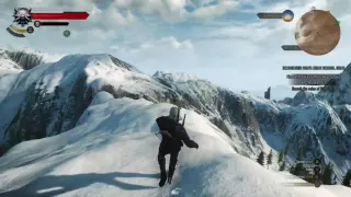 Witcher 3 on top of mountain near Kaer Trolde