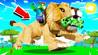 THE WORLDS BIGGEST PET LION IN MINECRAFT! (strong)