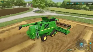 Caring for young cows, harvesting barley, baling straw  Elmcreek Farming simulator 22  ep #28 #viral