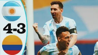 Argentina vs Colombia (1-1) [ 3-2 ] -  Semi Final - Extended Highlight Match - Copa America 2021