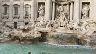 [Trevi Fountain Rome] トレヴィの泉 Fontana di Trevi 4k 60Fps