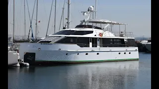 24 m TRAWLER ELECTRICALLY POWERED Steel Hull Yacht for Sale Full Walkthrough