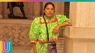 La maratonista indígena que corre con vestido y huaraches