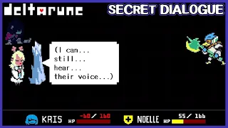 Secret Snowgrave route dialogue if Kris is down - Deltarune Chapter 2