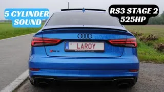 AUDI RS3 STAGE 2 SOUND 525HP *BRUTAL*