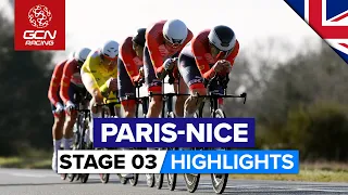 New TTT Format Makes For Thrilling Racing! | Paris-Nice 2023 Highlights - Stage 3