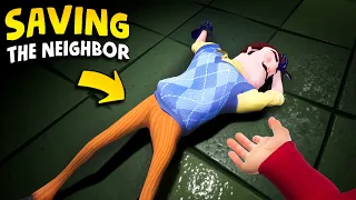 Trying To SAVE THE NEIGHBOR!!! (+New Cutscene) | Hello Neighbor Gameplay (Mods)