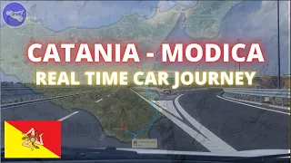 DRIVING FROM CATANIA TO MODICA | REAL TIME ROAD TRIP IN SICILY