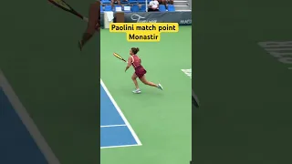 Jasmine Paolini on her match-winning point vs Lucia Bronzetti in Monastir quarter-final #shorts #wta