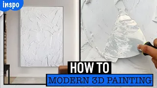 HOW TO DO PLASTER 3D ABSTRACT ART // DIY WALL ART // RH INSPIRED