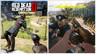 Cyberpunk 2077 Vs Red Dead Redemption 2 First Person Mode Compared