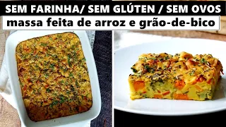 Torta salgada revolucionária / vegana e sem nada de farinha