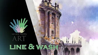 Line and Wash Watercolor Speedpaint Tutorial, Oxford