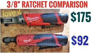 Milwaukee M12 Fuel  3/8" Cordless Ratchet Comparison 2457 VS 2557