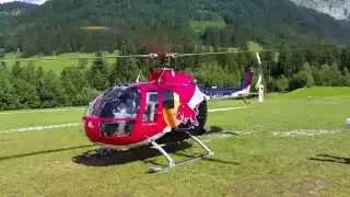 Start einer BO 105 der Flying Bulls  D-HSDM