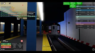 IRT Subway: Uptown R142A (4) & (6) trains @ 14th Street-Union Square