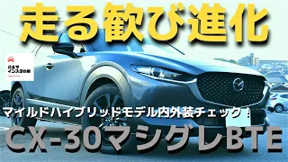 【CX-30遂に電動化】20S e-SKYACTIV-Gブラックトーンエディション内外装チェック！