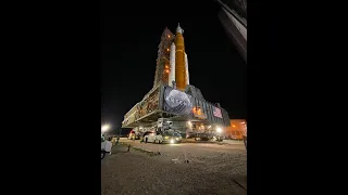 NASA SLS Rollout Time lapse