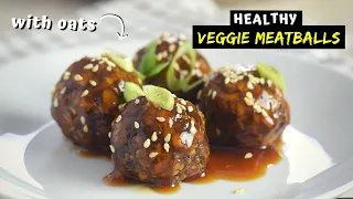 I made VEGGIE MEATBALLS out of OATS