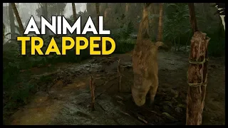 Trapping an ANIMAL w/ Crafted Trap! (Green Hell Gameplay Part 9)