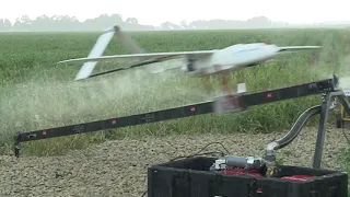 Penguin C UAV takeoff from pneumatic catapult